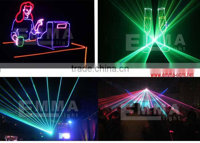 New 3w outdoor laser lighting green animation disco laser light stage laser light