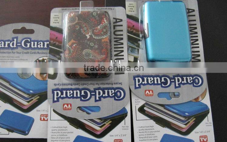 bank card case aluminum wallet