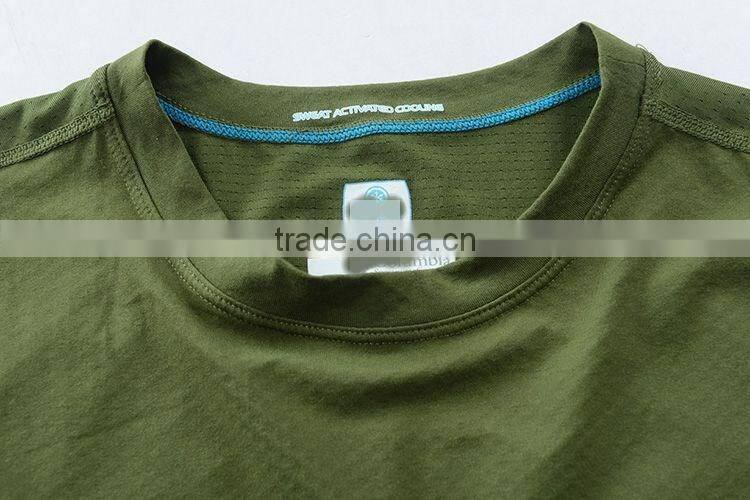 Hot Sale Outdoor Climbing Dry Fit Sports Mens Short Sleeve T Shirt