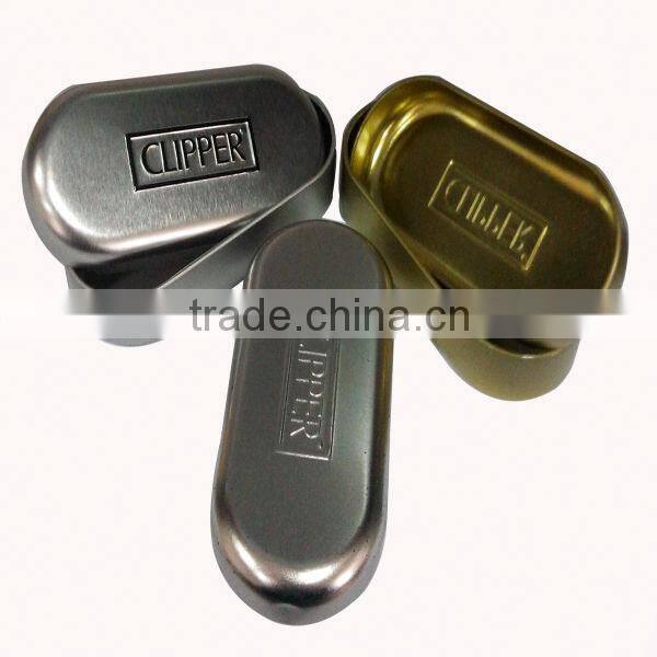 Gold yellow box,metal yellow lighter tin box