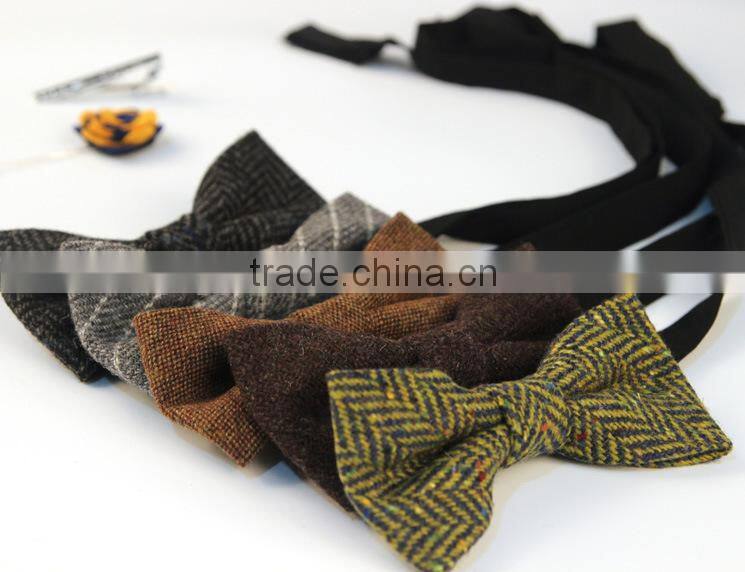 Wool Bow Ties/ Men Wool Bow Ties/ 100%Woo Bow Ties