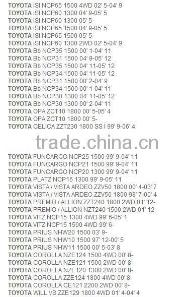 Durable parts K2342 04495-52020 Toyota best brake shoes
