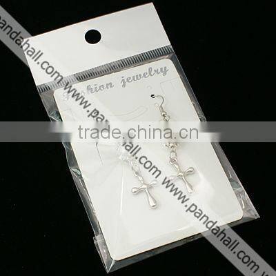 Fashion Glass Pearl Earrings, with CCB Acrylic Pendants(EJEW-JE00489)