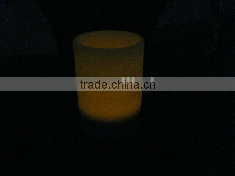 layer colored wax novely scent pillar led candle