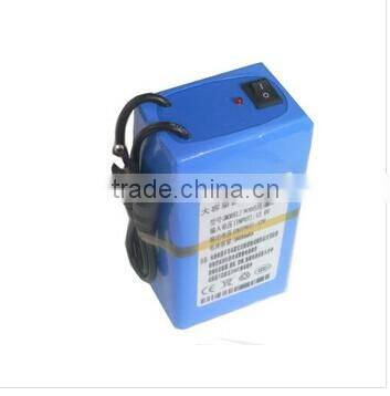 12V dc lithium ion cylinder battery pack router 6.8A/10A/20A/30Ah for LED strip/panel&Camera/IP Camera