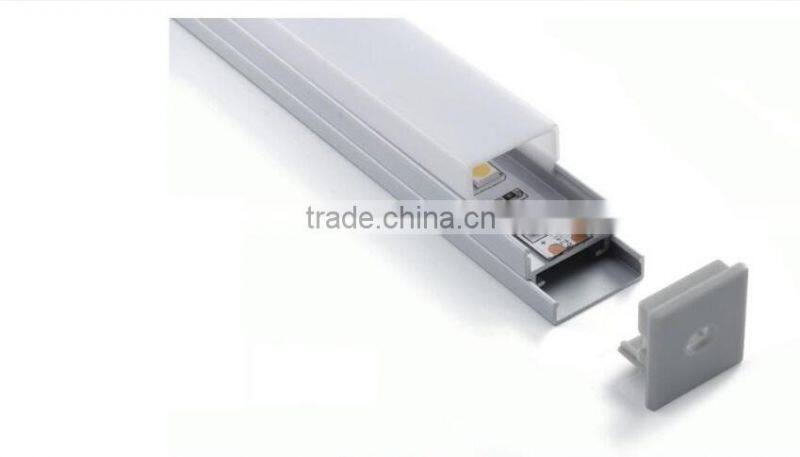Recessed Alu LED profile with 60degrees lens
