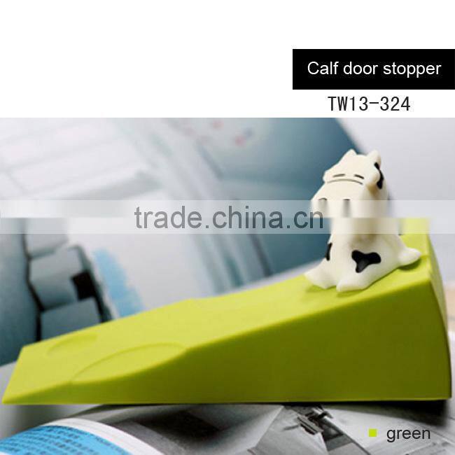 Funny calf rubber decorative door draft stopper