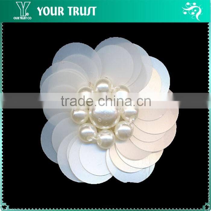 Handmade Bead Black Swan Decorative Flower For Dresses Gift Crafts