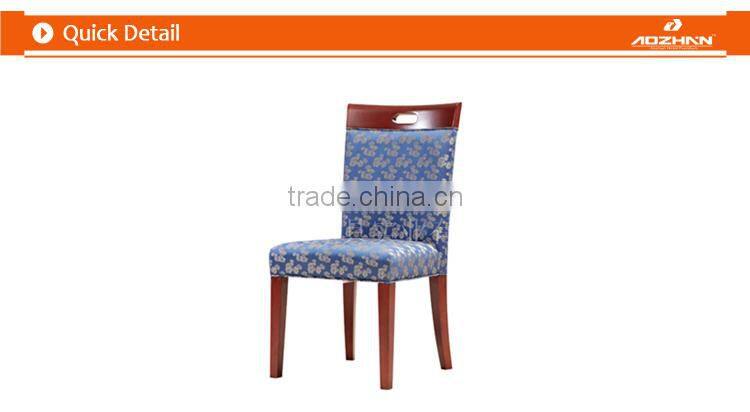 modern fabric upholster wooden hotel dinning chair