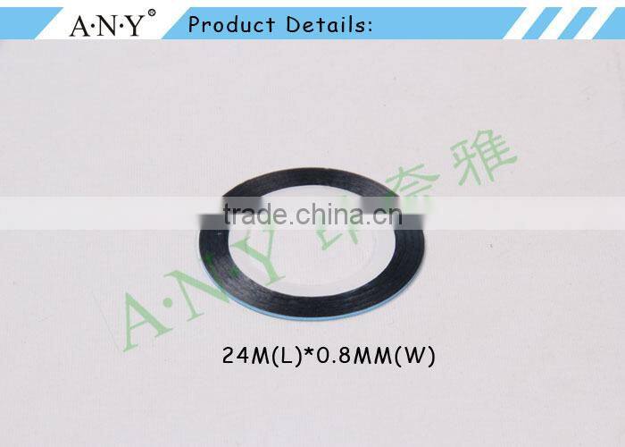 ANY Nail Beauty Curing Decorative Sticker 24M Long Light Blue Plastic Nail Tape DIY