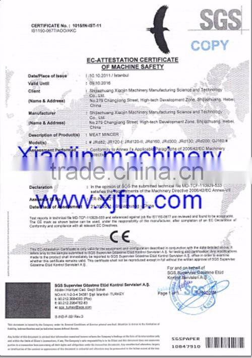 Industrial Meat Grinder Machine