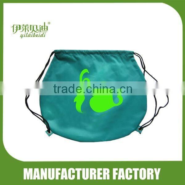 Folding drawstring bag