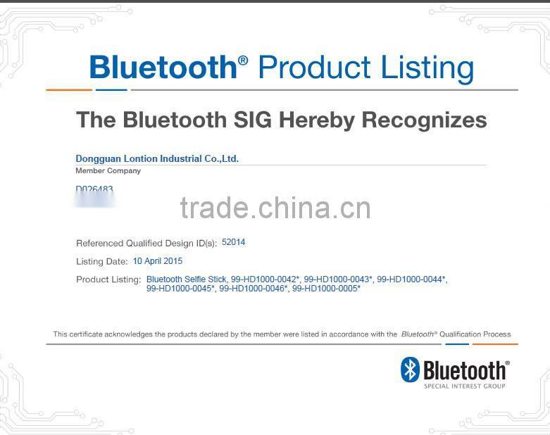 aluminum alloy selfie stick with go pro adapter