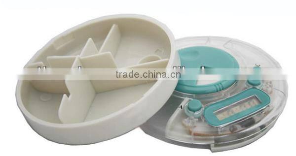 Multifunctional 4 Compartments Pill Box Timer Countdown Timer with Alarm Function