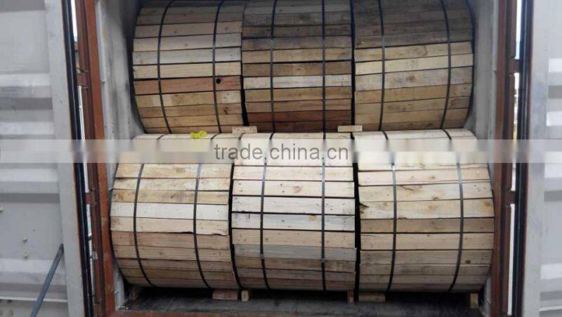 Outdoor Phosphating steel wire strength member +plastic coated aluminum tape fiber optical cable