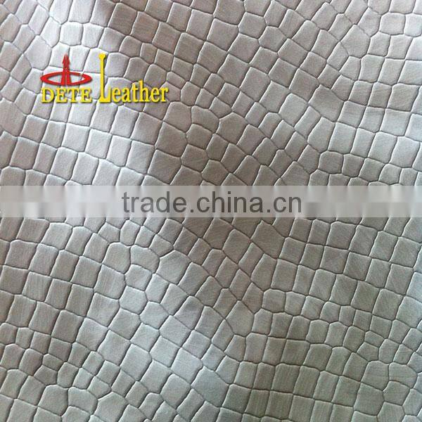 stone emboss artificial leather for shoes leather