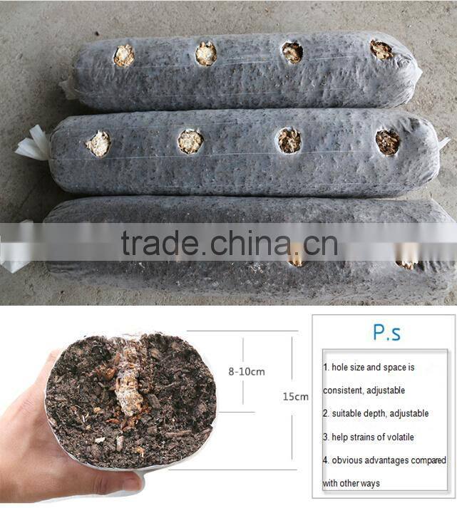 Manual edible fungus punch holing machine 2015 new automatic perforating machine