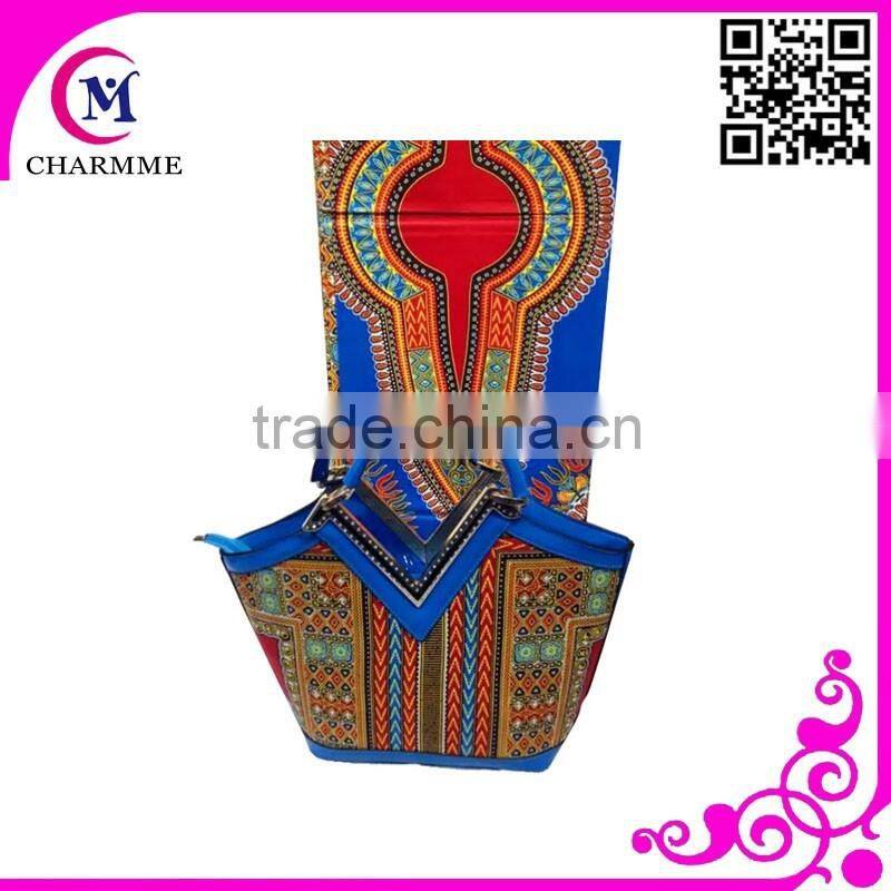 2015 Newest Ankara Wax Design WB-0062 wax bag in 100% cotton Fabric