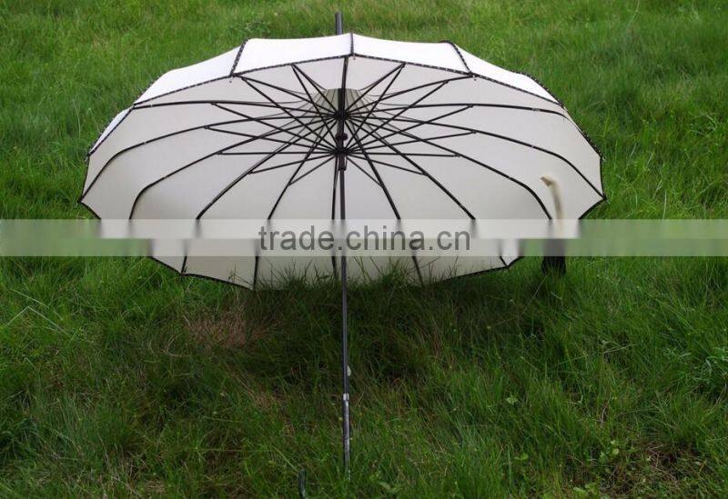 16 ribs Pagoda Umbrella of lady rain umbrella