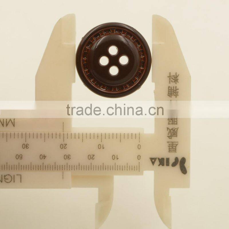 High end nylon leather-like plastic button