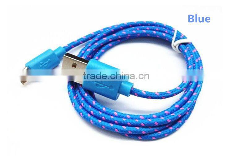 2015 new model braided usb micro cable