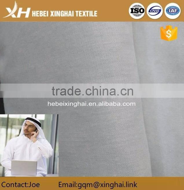 arab white fabric 48*48 133*76 for arab thobe