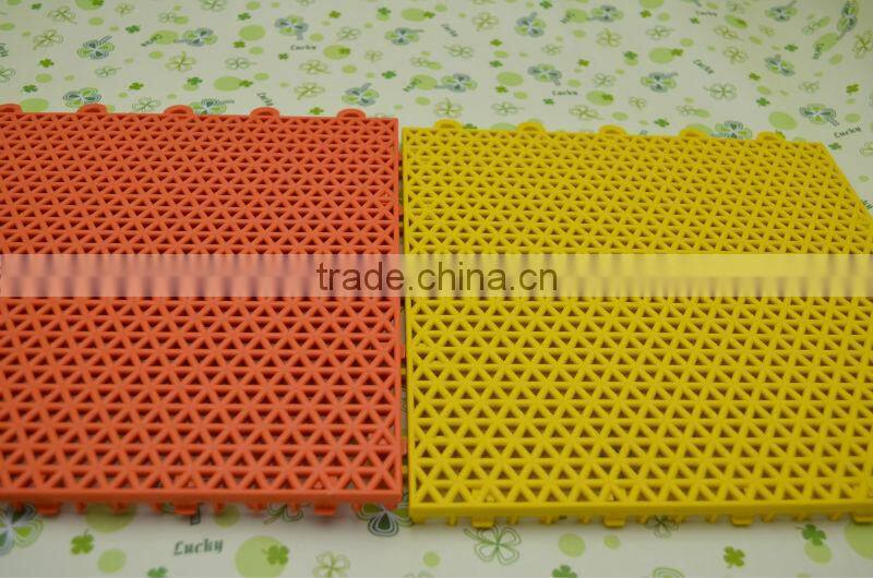 multipurpose floor tile, interlocking tile mats, suspended interlocking sports flooring for wholesale