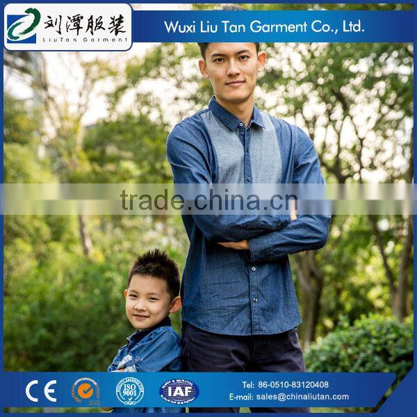 round sweep 3/4 sleeve women cotton blouse oem factory