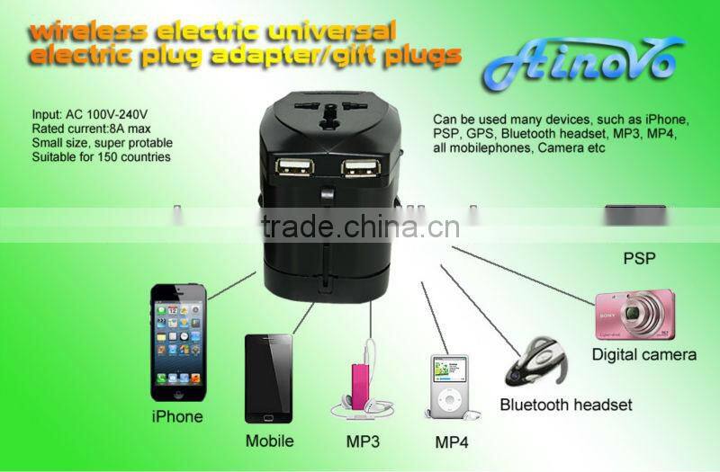 multi travel adapter plug for Iphone available in 150 countries