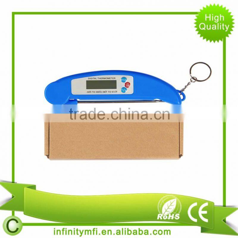 INDTH-881 Milk Water BBQ Electronic Digital Instant Read Thermometer Integral Folding Probe