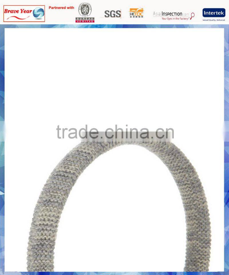 young girls jewel cat knitted earmuff with fluffy lining