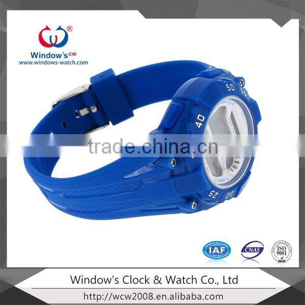 Factory multifuntional fashion sport LCD digital analog watch