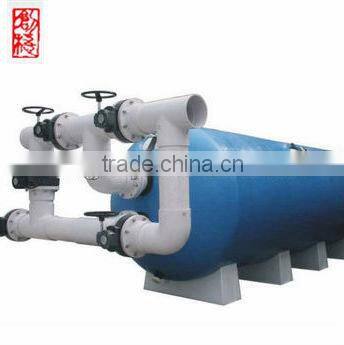 Horizontal swimming pool water filter