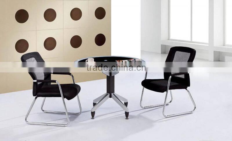 PT-M001 Small round tempered glass coffee table at best price