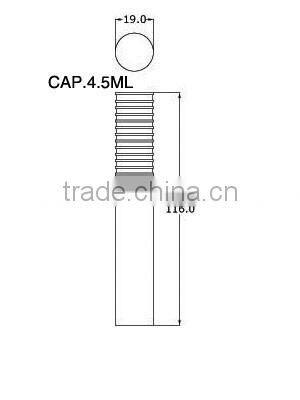 Silver shiny custom cute min lipgloss container