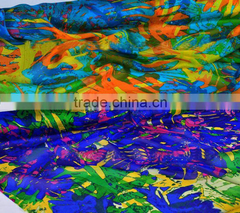 digital printing on chiffon fabrics