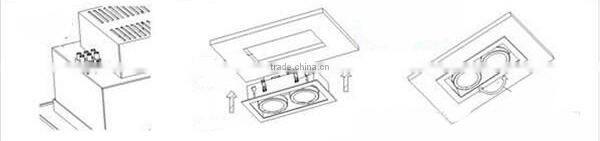 10W 20W 30W LED Recesse light,led grille lamp,square led downlight