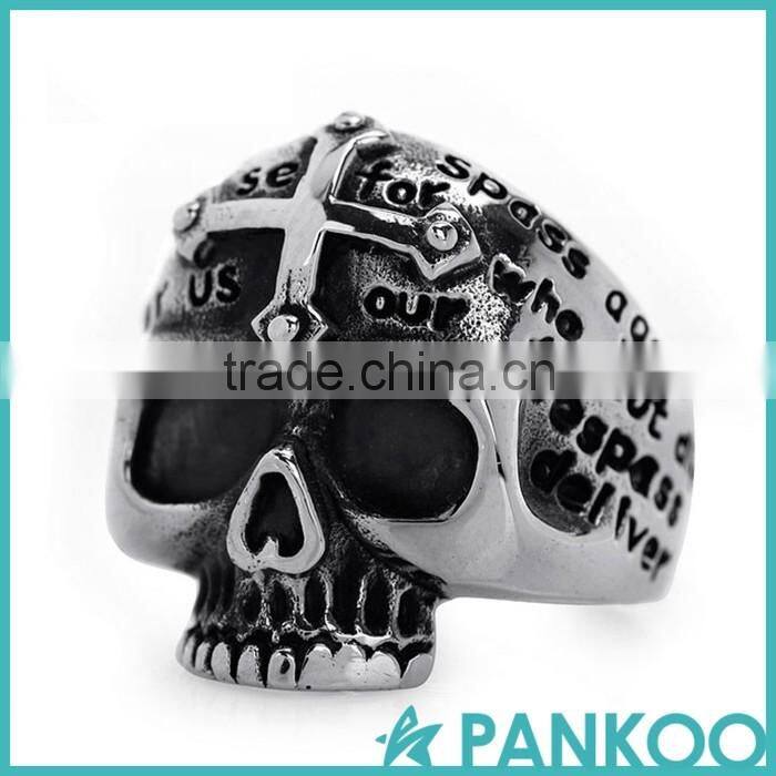 2016 Non-mainstream fashion classic retro series of various punk skull shape Thai silver and titanium unisex ring