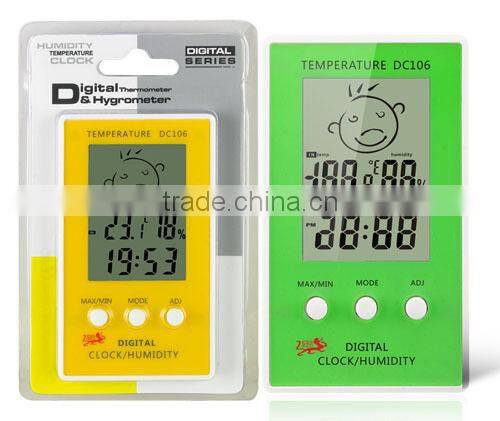 desktop clock with thermometer