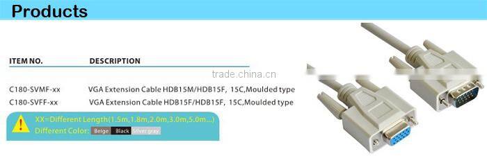 High Speed VGA Cable,Monitor Cable,30AWG,28AWG,26AWG