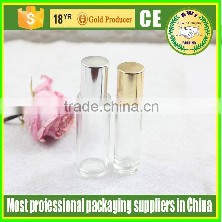 black essential oil roller bottles with glass ball