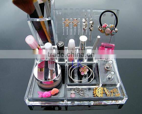 acrylic makeup organizer cosmetic organizer and Large Jewerly Chest or makeup storage ideas Case Lipstick