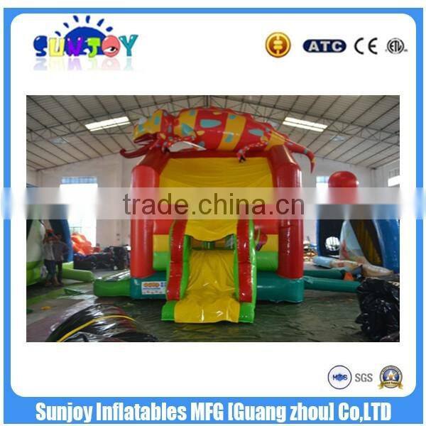 SUNJOY high quality inflatable mini combo jumper inflatable bounce house with slide