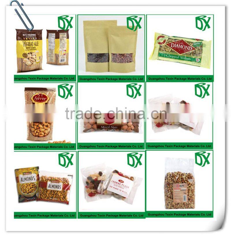 1kg craft paper zip lock coffee packaging bags with one way degassing valve / foil lined kraft paper coffee packaging bags