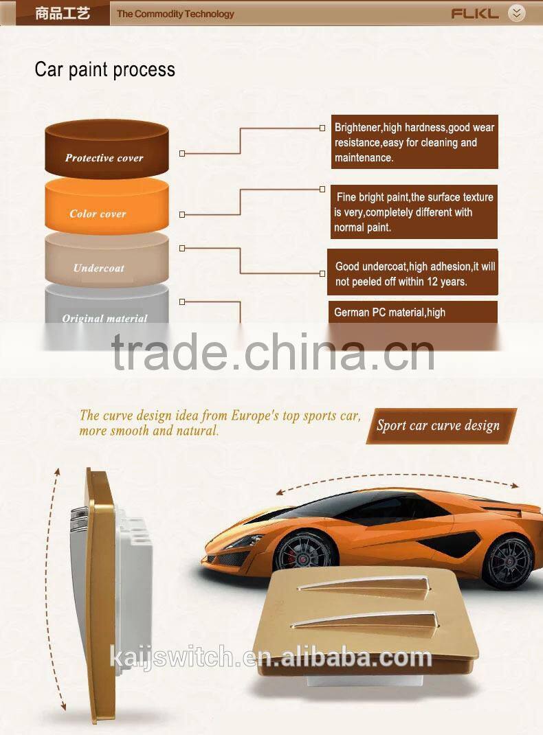 Electrical 2 port wall phone computer outlet network switch