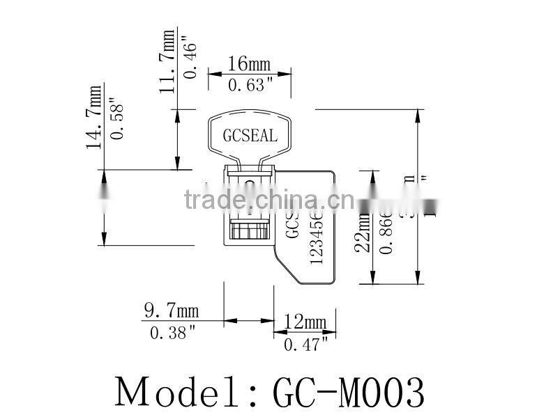 Hot China Products Wholesale electric meter seals GC-M003