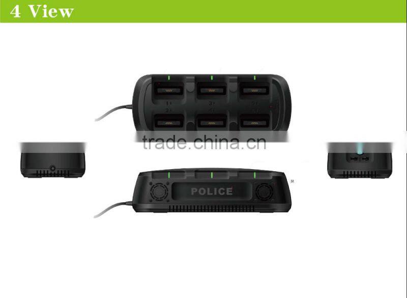 desktop charger for six police two way radios at the same time Multifunctional military walkie talkie charger