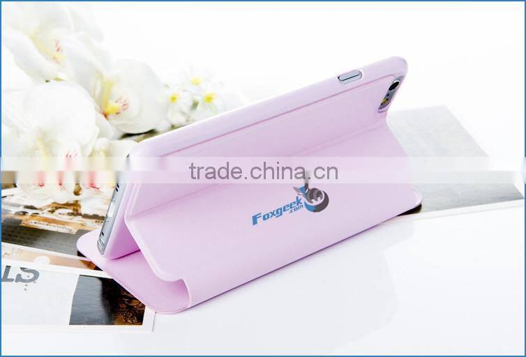 Colorful ulra thin pu leather cell phone case for iPhone 6 , for iphone 6 leather case, leather case for iphone 4