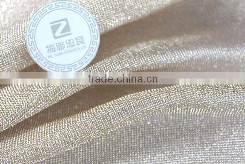 Viscose fabric viscose poly golden fabric new fashion fabric 2016 for women's apparel shinny fabric for girls party dresses