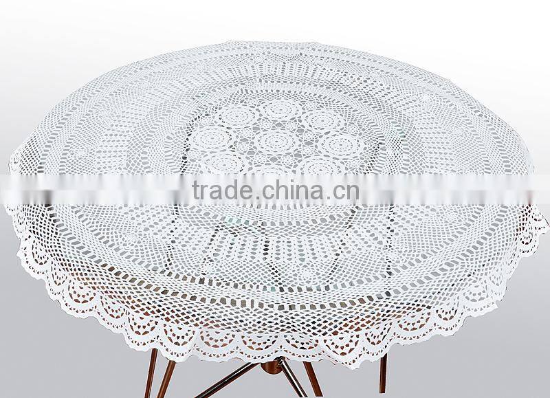 CROCHET PVC TABLECLOTH-ZT-762 RD90CM